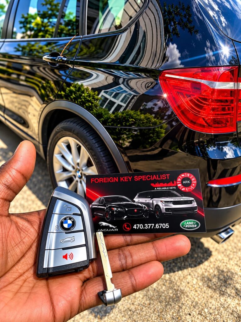 BMW smart key with emergency blade